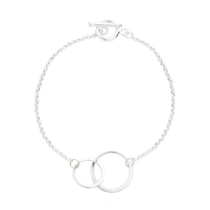 Entwined Circle Bracelet in Silver