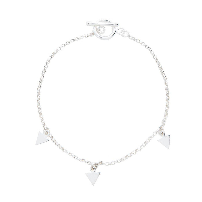 Elements Triangle Bracelet in Silver
