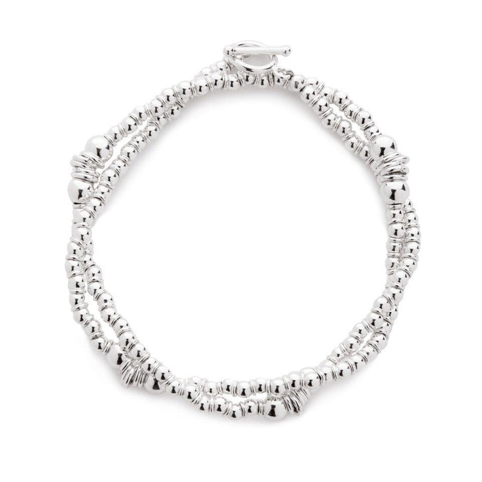 Wishbone Bracelet in Silver