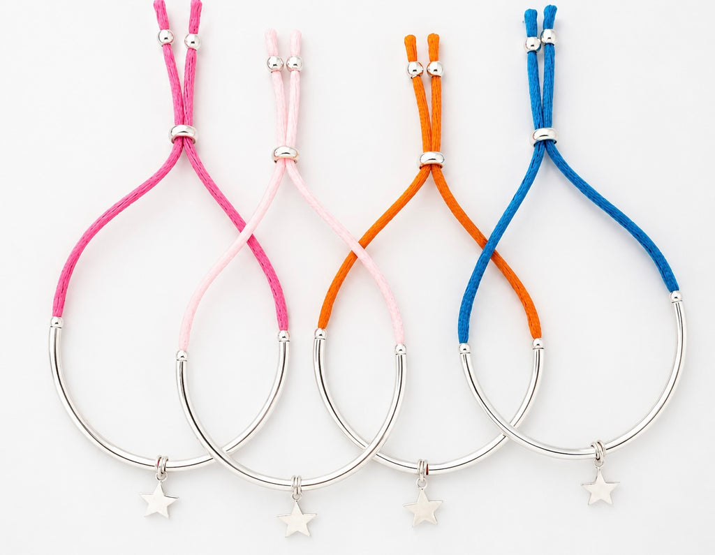 Star Unity Friendship Bracelet in Silver