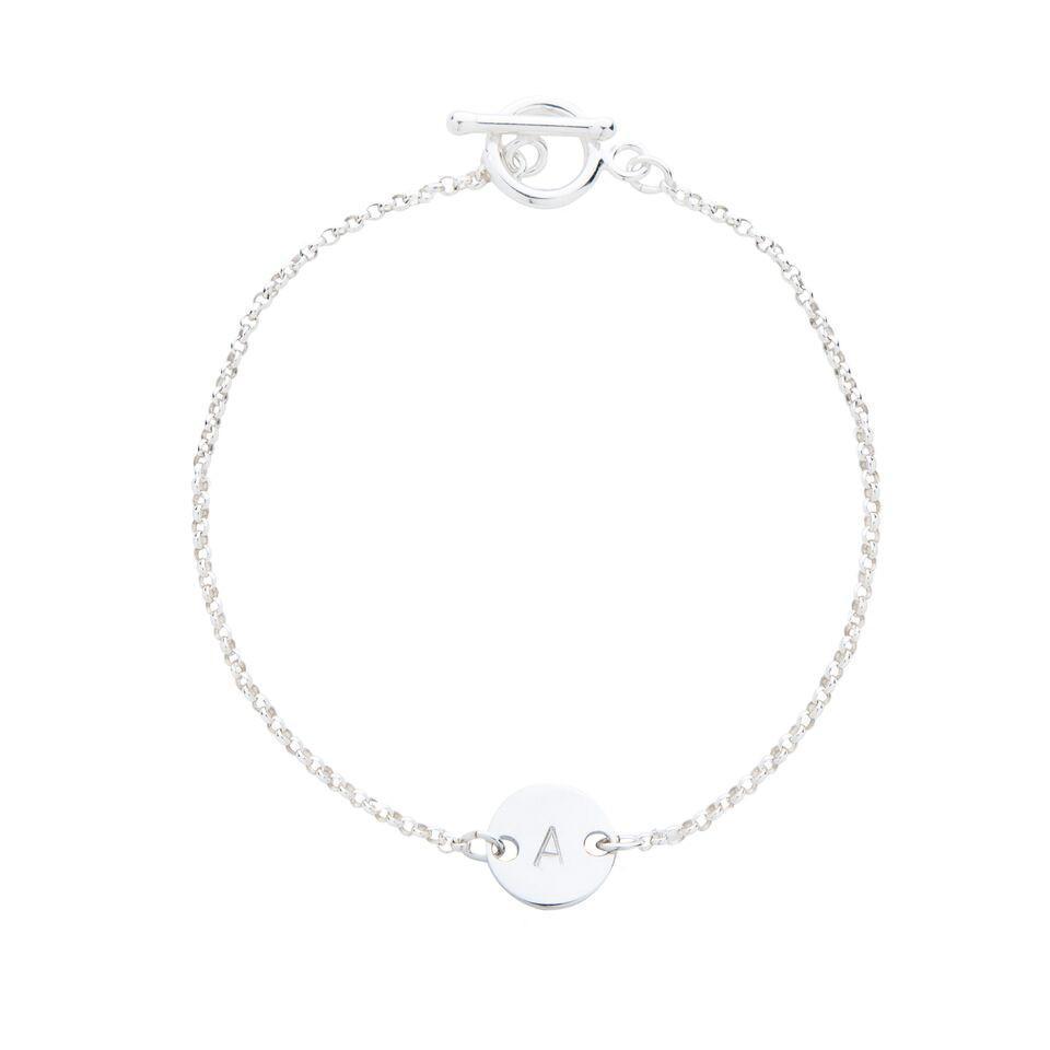 Personalised Initial Bracelet in Sterling – Georgina Bywater