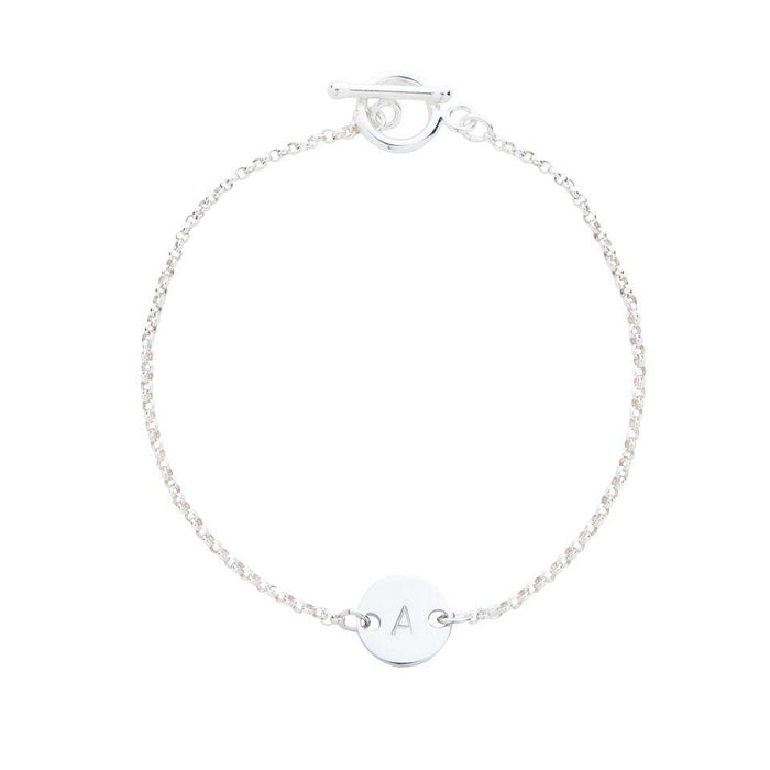 Personalised Initial Bracelet in Silver