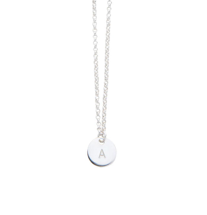 Personalised Initial Necklace in Silver