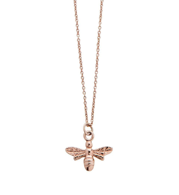 Bee Necklace in Rose Gold